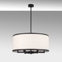 Opviq Way - 11656 Lámpara de araña en blanco y negro
